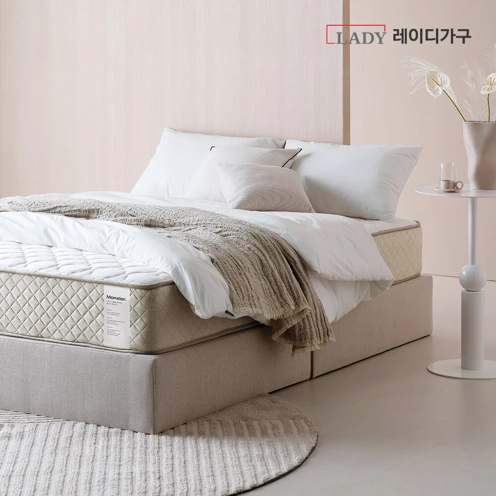 [착불][레이디가구] 몬스터 뉴필로우탑 50T 고밀도 하이브리드 침대 매트리스 S